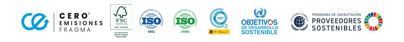 Sellos de calidad y certificaciones de Fragma