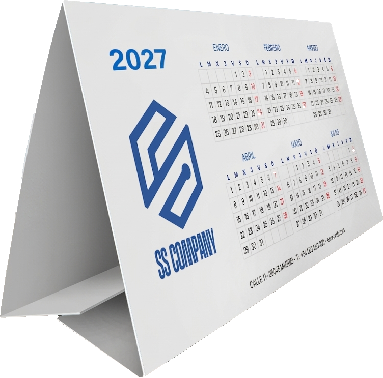 Calendario Toblerone 2027 personalizado